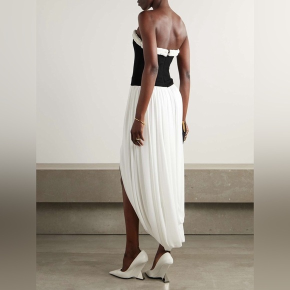 SIMKHAI Augusta asymmetric bustier dress - Picture 2 of 12